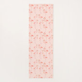 Erröten rosa Namaste Flamingo Yogamatte (Rückseite)