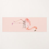 Erröten rosa Namaste Flamingo Yogamatte (Vorderseite (Horizontal))