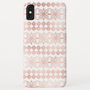 Erröten Rosa - Rosen-GoldBoho Blumenmuster Case-Mate iPhone Hülle