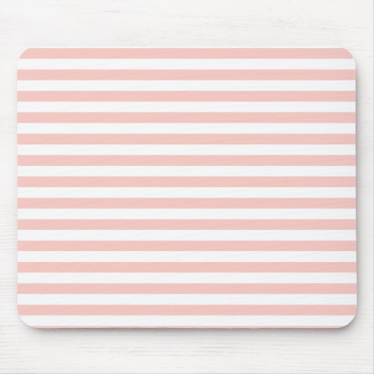 Erröten rosa Streifen Mousepad (Vorne)