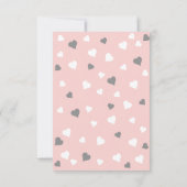 Erröten rosa Tauftaufe-Foto danken Ihnen Dankeskarte (Rückseite)