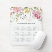 Erröten Rosa und Kalender 2018 der Mousepad (Mit Mouse)