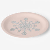 Erröten Rosa und Pappteller (Schrägansicht)