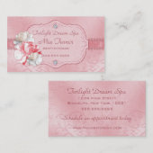 Erröten Rose Visitenkarte (Vorne/Hinten)