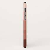 Erröten Rosen-Goldbreite Streifen Case-Mate iPhone Hülle (Hinten/Links)