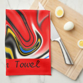 Erröten Sie vom roten Geschirrtuch, 16x24 Geschirrtuch (Viertel Falte)