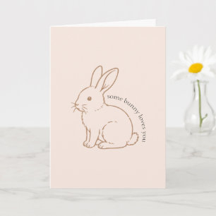 Erröten Some Bunny liebt dich Skizze Karte