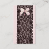 Erröten Spitze-Visitenkarte Visitenkarte (Rückseite)