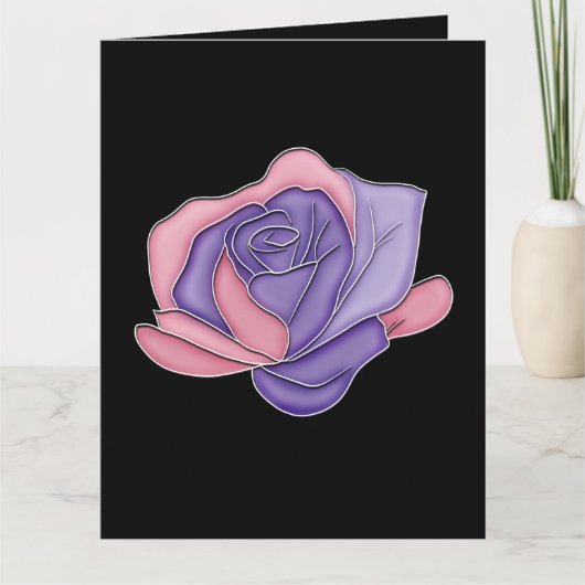 Erröten und Blühen Karte (Vorderseite)