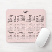 Erröten und Schwarz 2027 Kalender Mousepad (Mit Mouse)