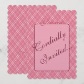 Erröten Valentineinladung Einladung (Vorne/Hinten)