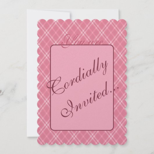 Erröten Valentineinladung Einladung (Vorderseite)