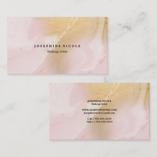 Erröten Visitenkarte (Vorne/Hinten)