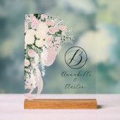 Errötend Durchsichtige Rosenbogen-Blumenstrauß-mit Acrylschild (Neutral)