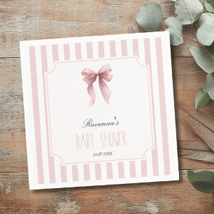 Errötend gestreifter Bogen Elegante Party-Baby-Par Serviette