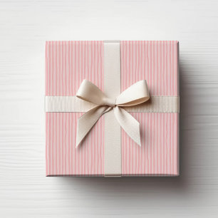 Errötend gestreiftes minimalistisches Geschenkpapi Geschenkpapier