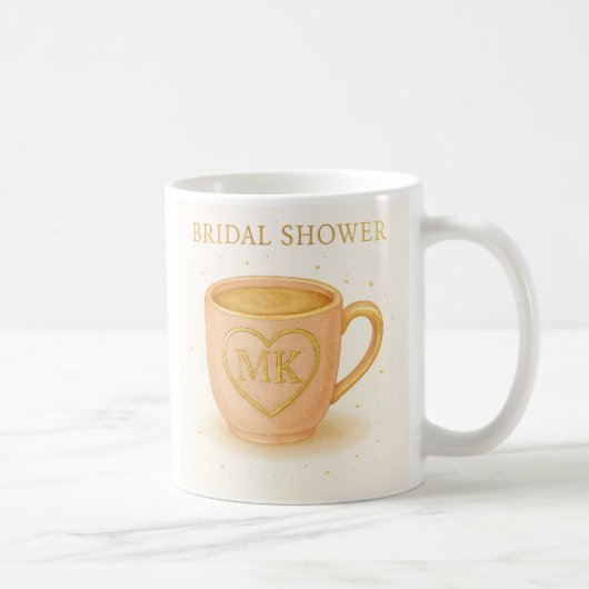 Errötend rosa Kaffeetasse (Rechts)