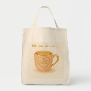 Errötend rosa Kaffeetasse Tragetasche
