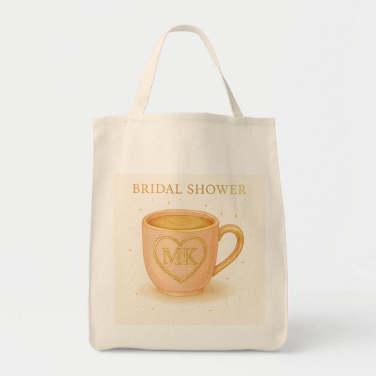 Errötend rosa Kaffeetasse Tragetasche (Vorne)