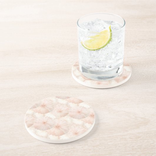 Errötend Rosa Sonnenschirme Getränkeuntersetzer (Seite)