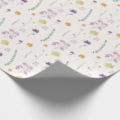 Errötend Rustikaler Feengarten Geschenkpapier (Ecke)