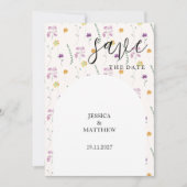 Errötend Rustikaler Feengarten Save The Date (Vorderseite)