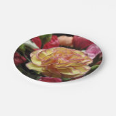 Errötende Blumenblätter Pappteller (Schrägansicht)