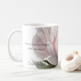 Errötende Blüten mit geflüsterten Worten Tasse
