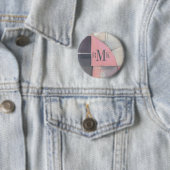 Errötende Braut des Monogramm-| Button (Beispiel)