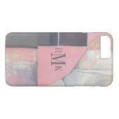Errötende Braut des Monogramm-| Case-Mate iPhone Hülle (Rückseite (Horizontal))