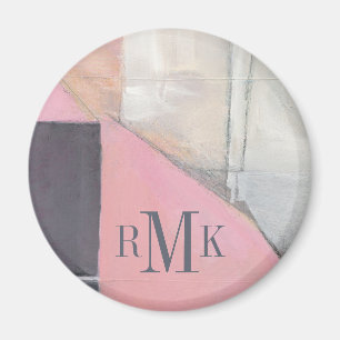 Errötende Braut des Monogramm-  Magnet