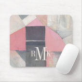 Errötende Braut des Monogramm-| Mousepad (Mit Mouse)