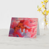 Errötende Braut Karte (Gelbe Blume)