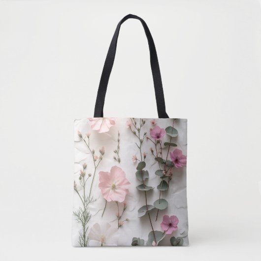 Errötende Florale Botaniktasche Tasche (Vorderseite)