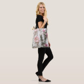 Errötende Florale Botaniktasche Tasche (Am Model)