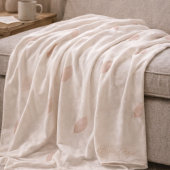 Errötende Flüsternde Blütenblätter Fleece-Decke Fleecedecke