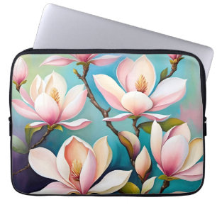 Errötende Magnolienblüten Laptopschutzhülle