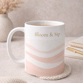 Errötende Ripple White Classic Tasse, 0,33 l Kaffeetasse