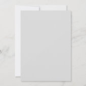 Errötende Rosa Nebel-Hochzeit im Winter Einladung (Rückseite)
