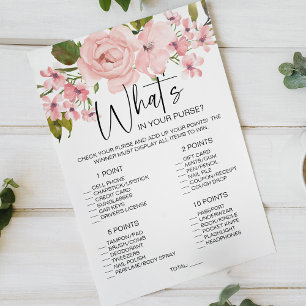 Errötende rosa Rosen Florales Spiel Was ist in dei Flyer