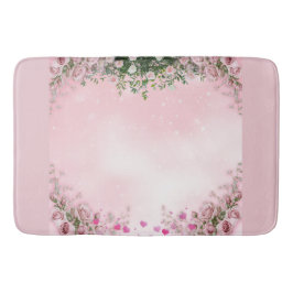 Errötende Rose Florale Badezimmer Matte