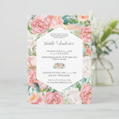 Errötende Sommer-Blumen-Hochzeitsprobe-Dinner (Stehend Vorderseite)