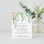 Errötender Begleitkarte (Stehend Vorderseite)