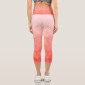 Errötender Horizont Capri Leggings (Rückseite)