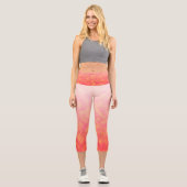 Errötender Horizont Capri Leggings (Vorderseite)