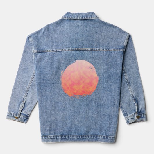 Errötender Horizont Jeansjacke (Rückseite)