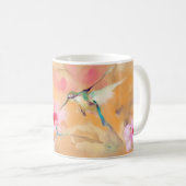 "Errötender" Kolibri-Druck Kaffeetasse (VorderseiteRechts)