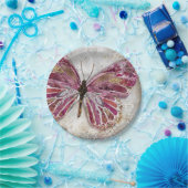 Errötender Schmetterlings-PapierTeller Pappteller (Party)