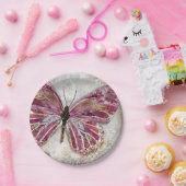 Errötender Schmetterlings-PapierTeller Pappteller (Party)