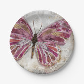 Errötender Schmetterlings-PapierTeller Pappteller (Vorderseite)